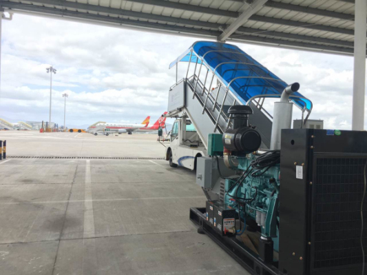 penggunaan penjana bahan api diesel 200kva di lapangan terbang xiamen untuk 2017 brics xiamen